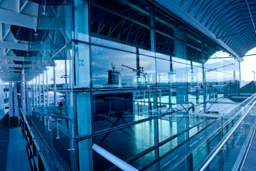 Airport terminal building infrastructure